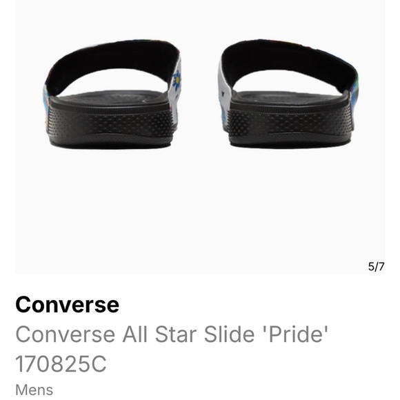 Converse All Star Rainbow Pride Slides - Picture 7 of 13